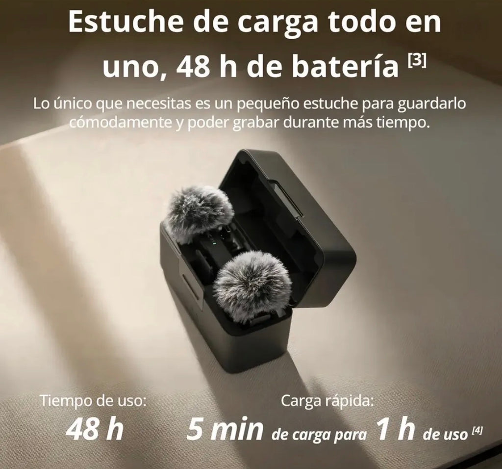 DJI Mic Mini 2TX + 1RX con Estuche de Carga · Original